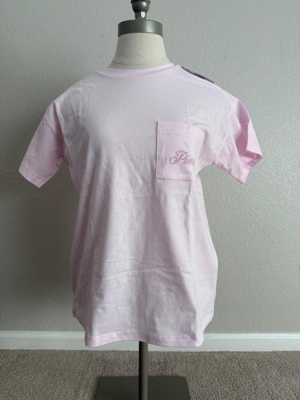 PINK Victoria's Secret Light Pink Pocket Tee